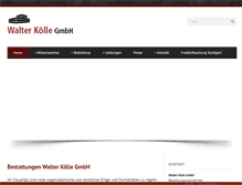 Tablet Screenshot of koelle-bestattungen.de